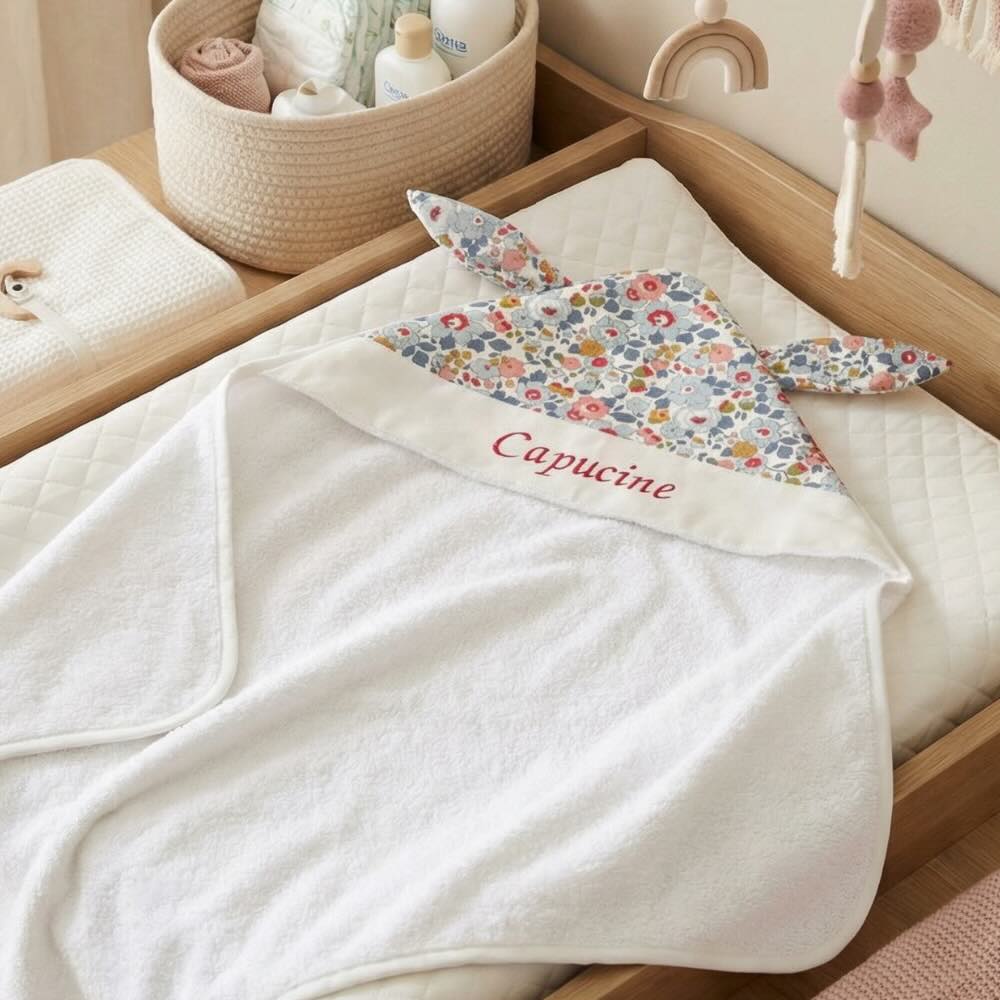 Cape de bain bébé personnalisée