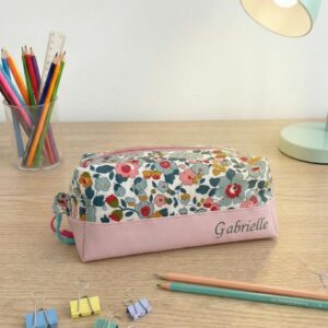 Trousse double compartiment personnalisée