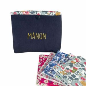 Pochette personnalisée et ses lingettes lavables