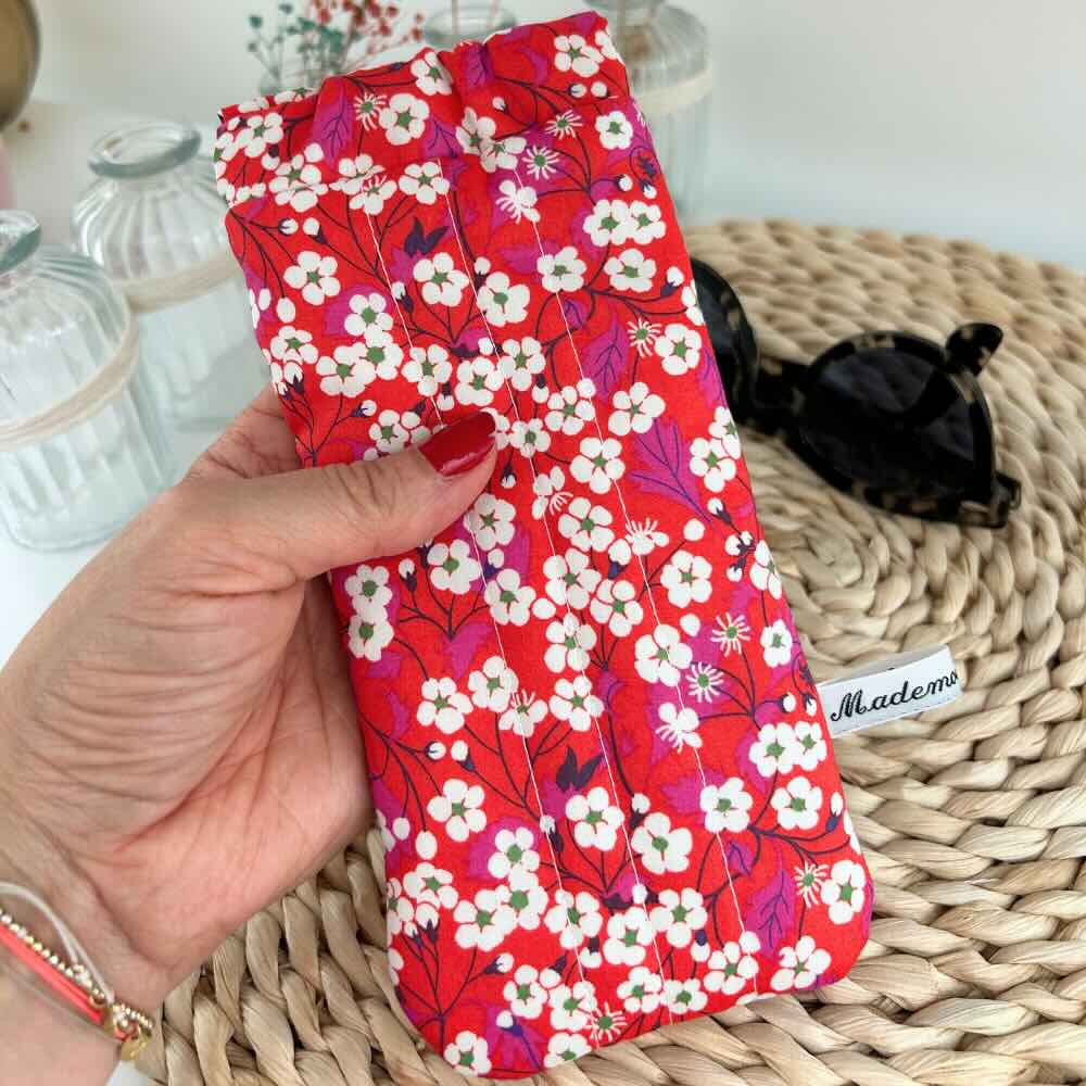 Etui à lunettes liberty matelassé misty
