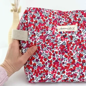 Trousse de toilette matelassée Liberty grand format