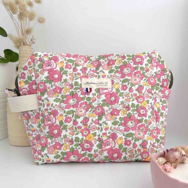 Trousse de toilette matelassée liberty betsy