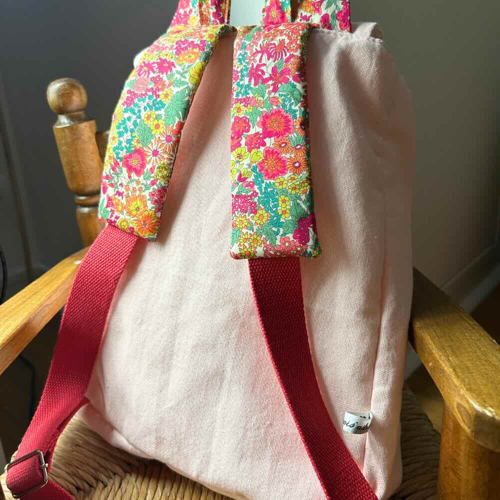 Sac à dos animal enfant rose pâle