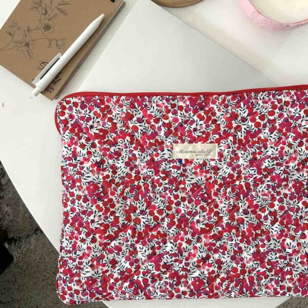 Pochette multimédia liberty wiltshire rouge