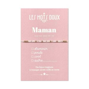 Bracelet message en code morse - Les Mots Doux- maman