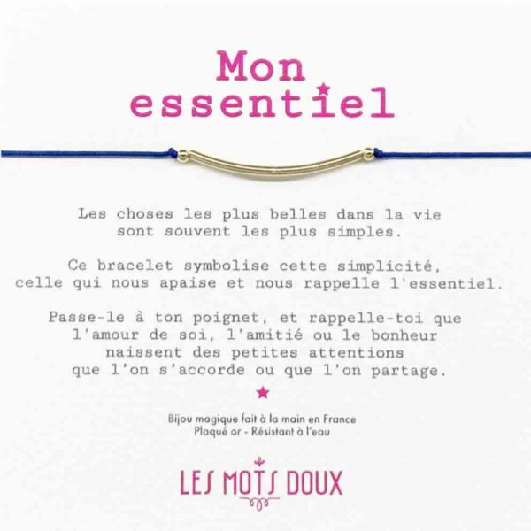 Bracelet Mon Essentiel bleu