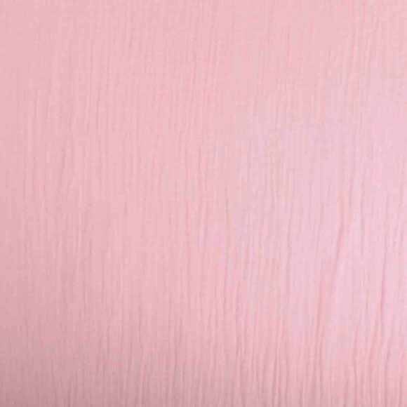 Double gaze de coton rose pâle