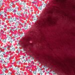 Fourrure bordeaux - liberty wiltshire rouge